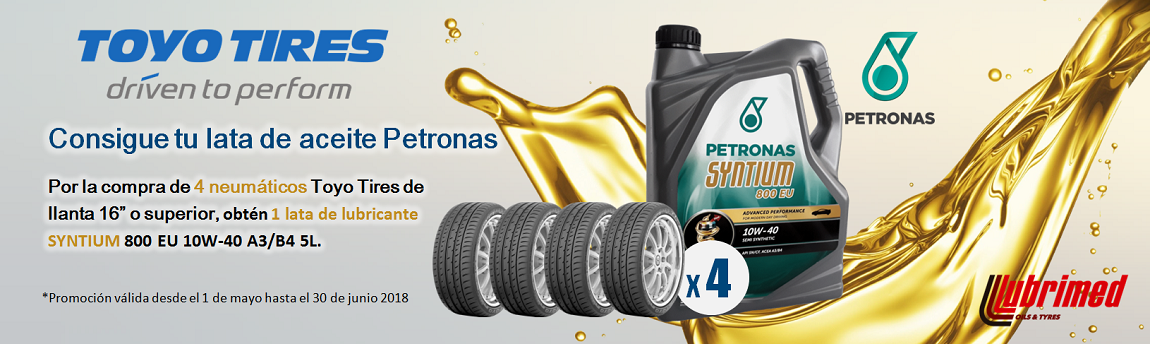 Lubrimed lanza promoción con Toyo Tires y Petronas